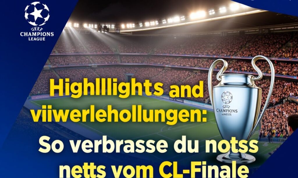 Highlights und Wiederholungen: So verpasst du nichts vom CL-Finale