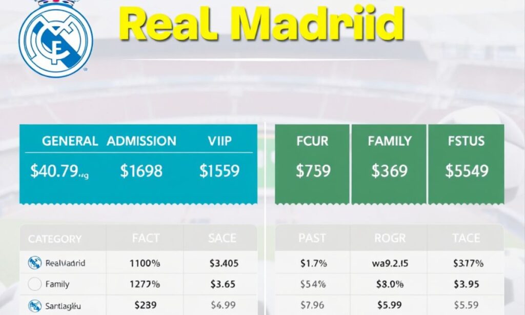 Preise und Kategorien der Real Madrid Tickets