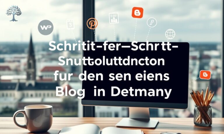 Schritt-für-Schritt-Anleitung für den Start eines Blogs in Deutschland